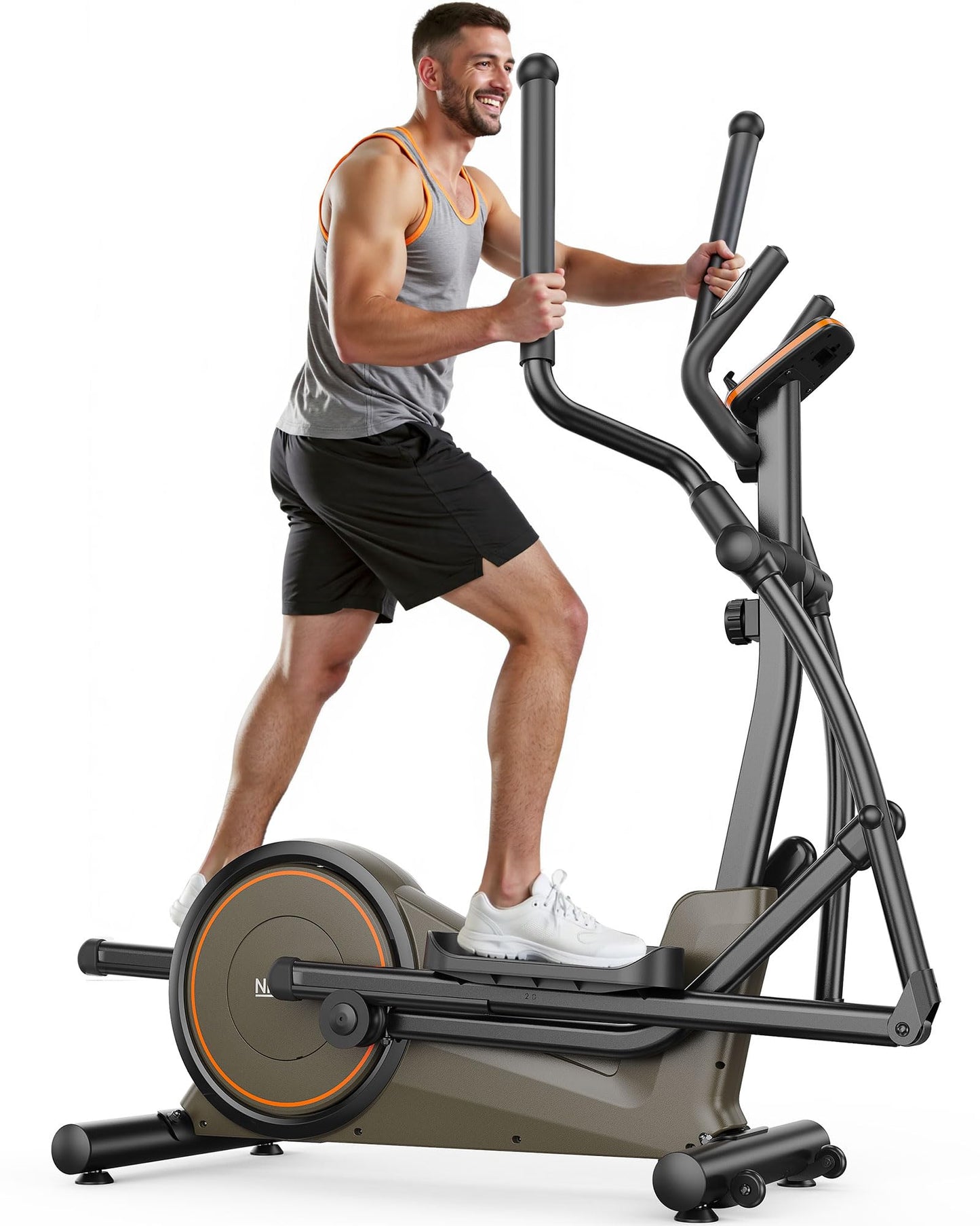 Niceday Elliptical Machine, Elliptical Exercise Machine for Home Use with Hyper-Quiet Magnetic Driving System, 20IN Stride, 16 Resistance Levels, 500LBS Loading Capacity, App Supported