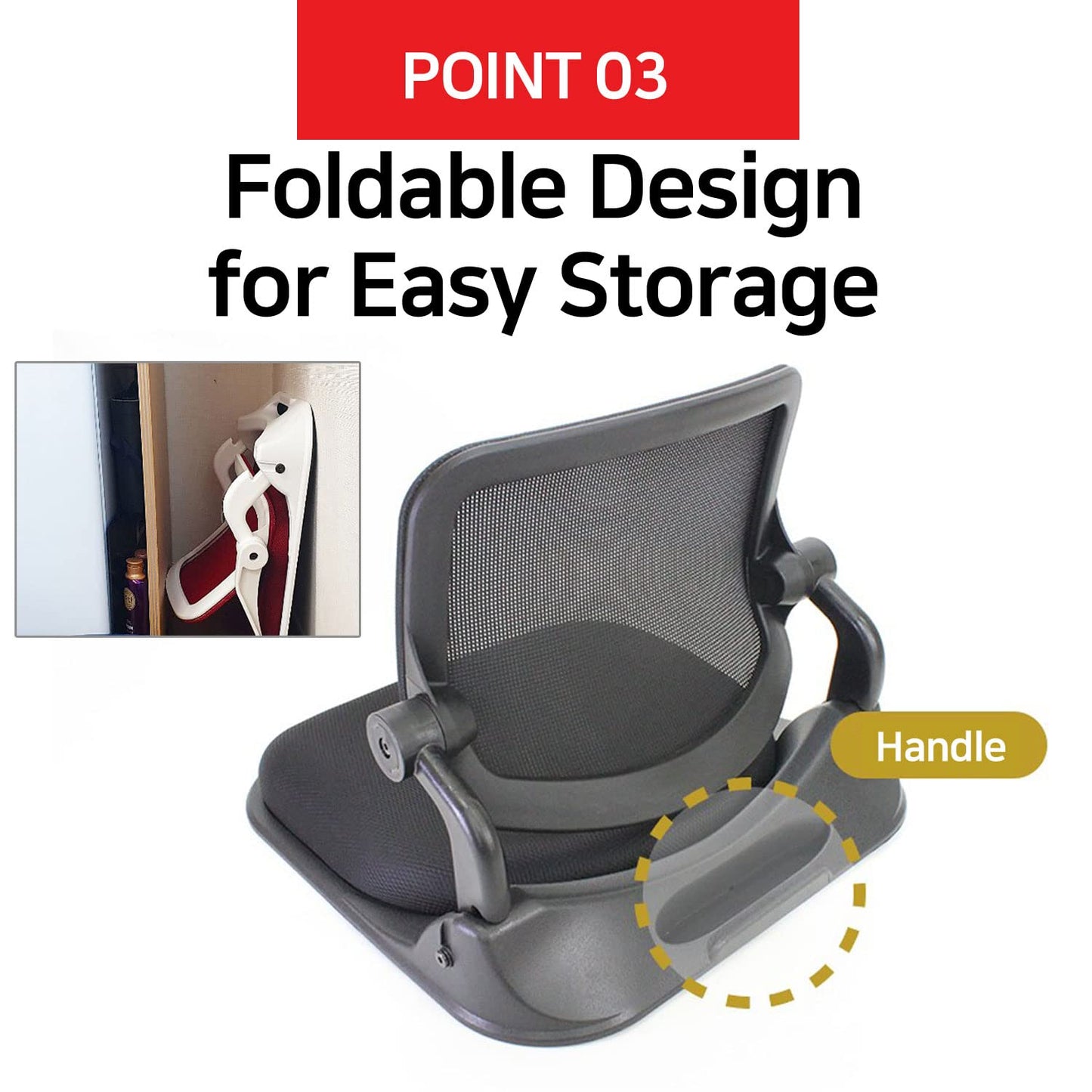HIHIP Patented Floor Chair with Back Support - Foldable Orthopedic Floor Chair for Adults/Children - Japanese Legless Seat for Meditation, TV, Pelvic Adjustment - Recliner with Back Support (Gray)