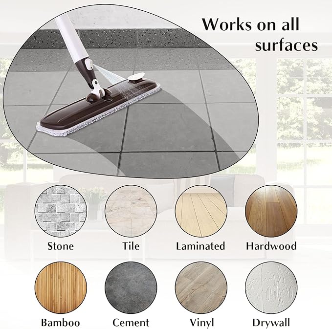 New Magic Microfiber-Concealed Water Tank Spray Mop