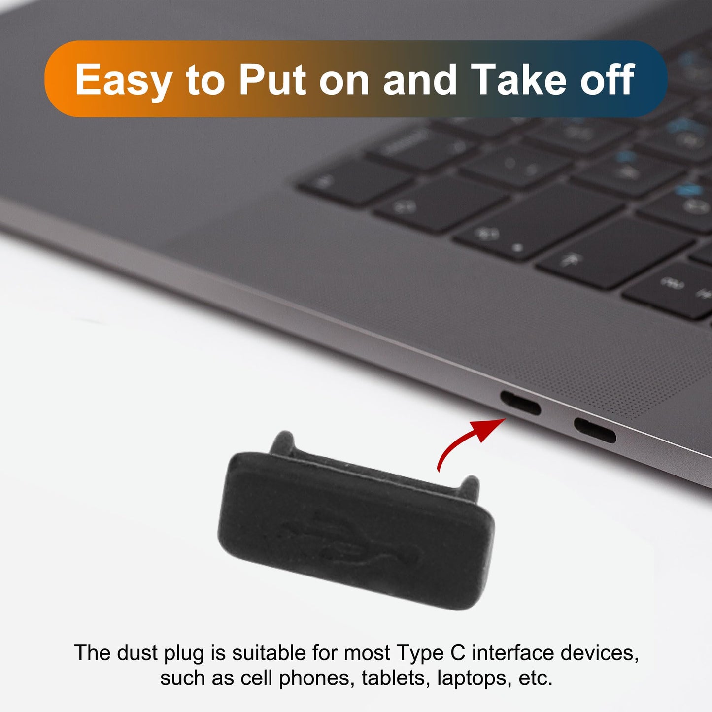 Uxcell 20Pcs Usb Type C Anti Dust Plug, Rubber Dust Cover Cap Protector For Samsung Galaxy S23/S22/S21/S20, Pixel, Type C Androi