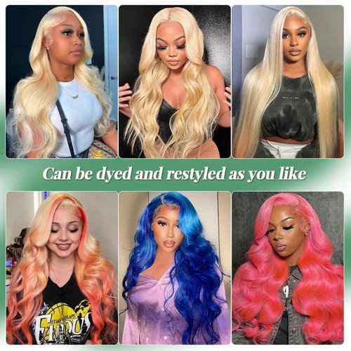 Sweetie 12 Inch 613 13x4 Lace Front Wig Human Hair 150% Density 12A Blonde Wig Human Hair Body Wave Lace Front Wigs Human Hair for Women HD Lace Glueless Wigs Human Hair Pre Plucked