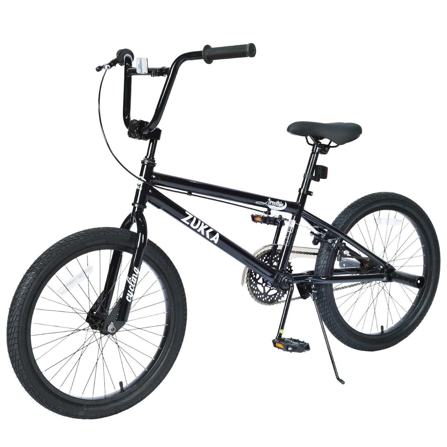 FOMAS 20 inch Kids Bike BMX Single Speed Mountain Bicycle Caliper Brake for Youth Boys Girls 7-10 (Black)