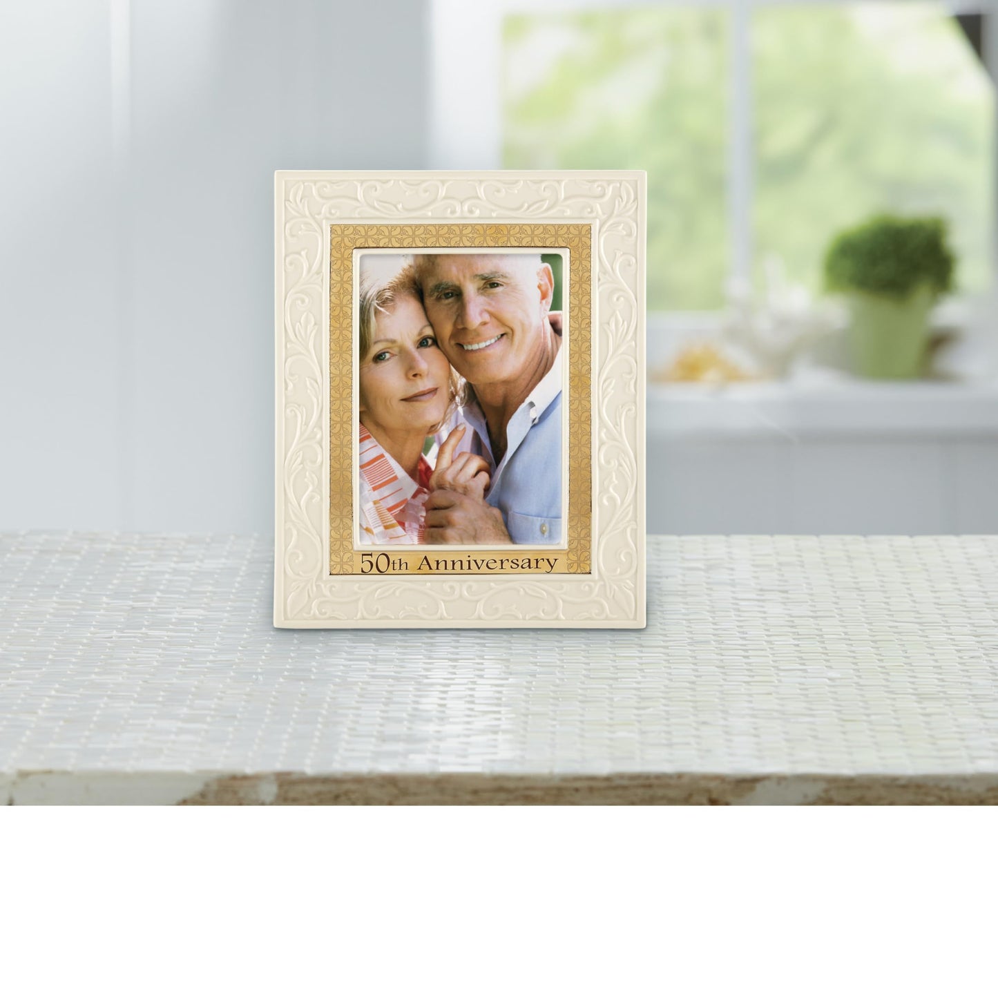 Lenox Portrait Gallery 50th Anniversary Luxury Frame, 5 by 7-Inch - 826478