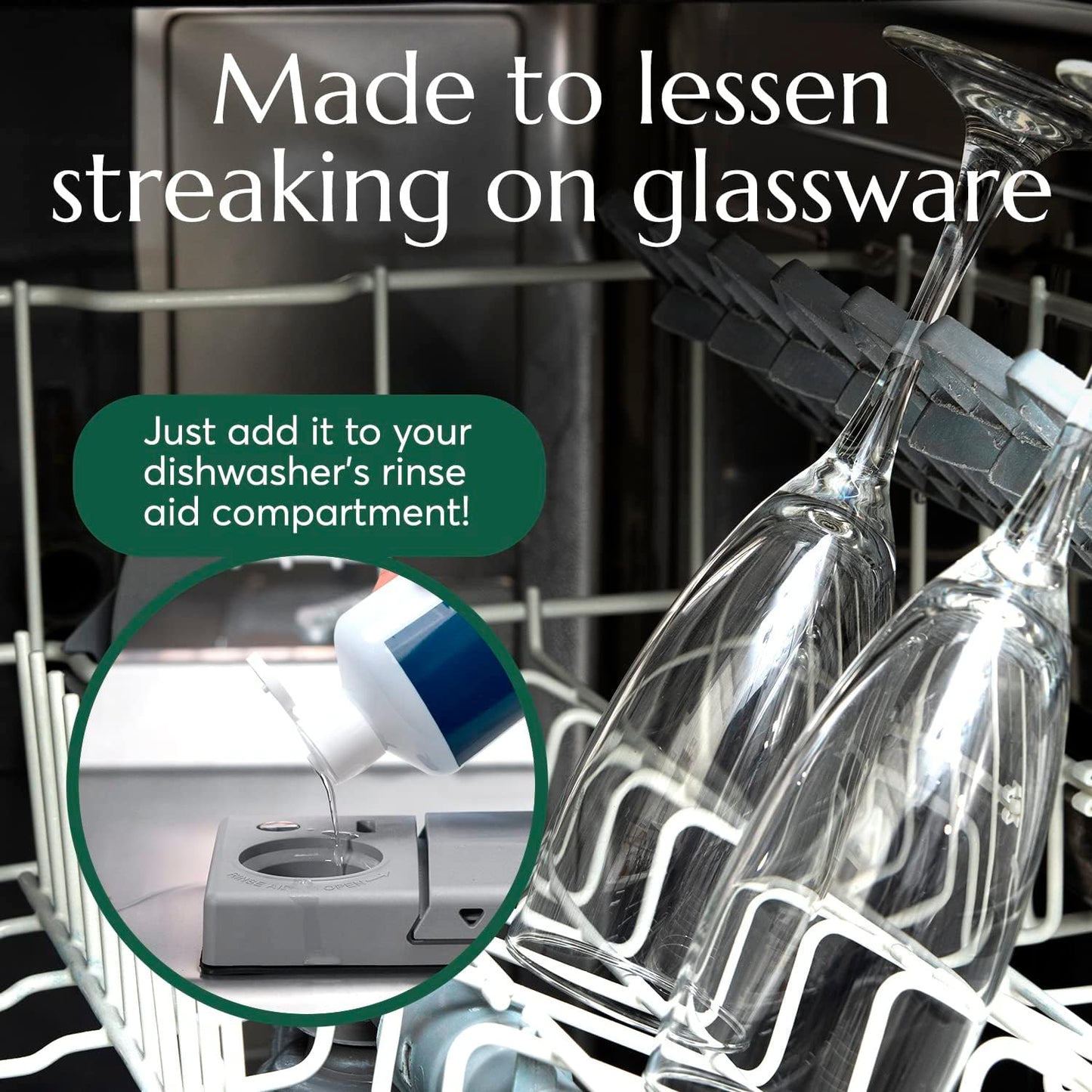 CLEANOMIC Liquid Sparkle Dish-Brightener - Dishwasher Rinse Aid