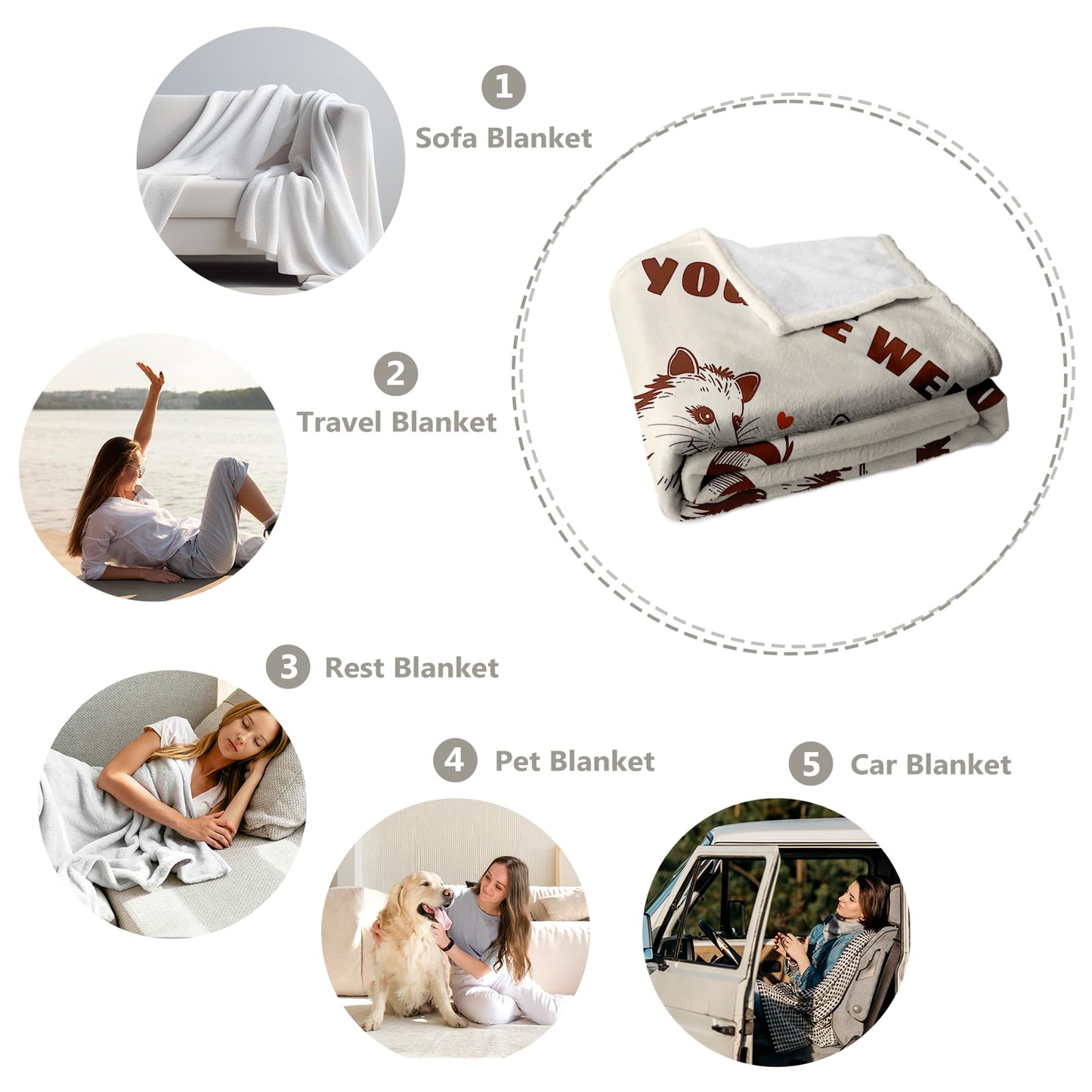 Purdicra Best Friend Birthday Gifts for Women Friendship, Friendship Gifts for Best Friend Women, Cozy Best Friends Throw Blanket, Cute Raccoon and Opossum Blanket 60"x50"