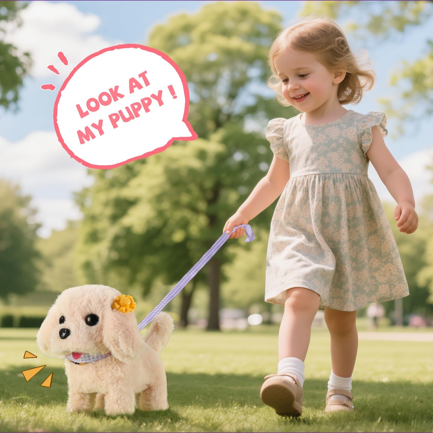 Vanvimen 16 Pcs Robot Dog Toys for Girls, Toys for 3 4 5 6 7 8 Year Old Girls Kids Boys, Realistic Robot Puppy Toys for 5-7 6-8, Ideas Birthday Gifts for Girl 3 4 5 6 Year Old