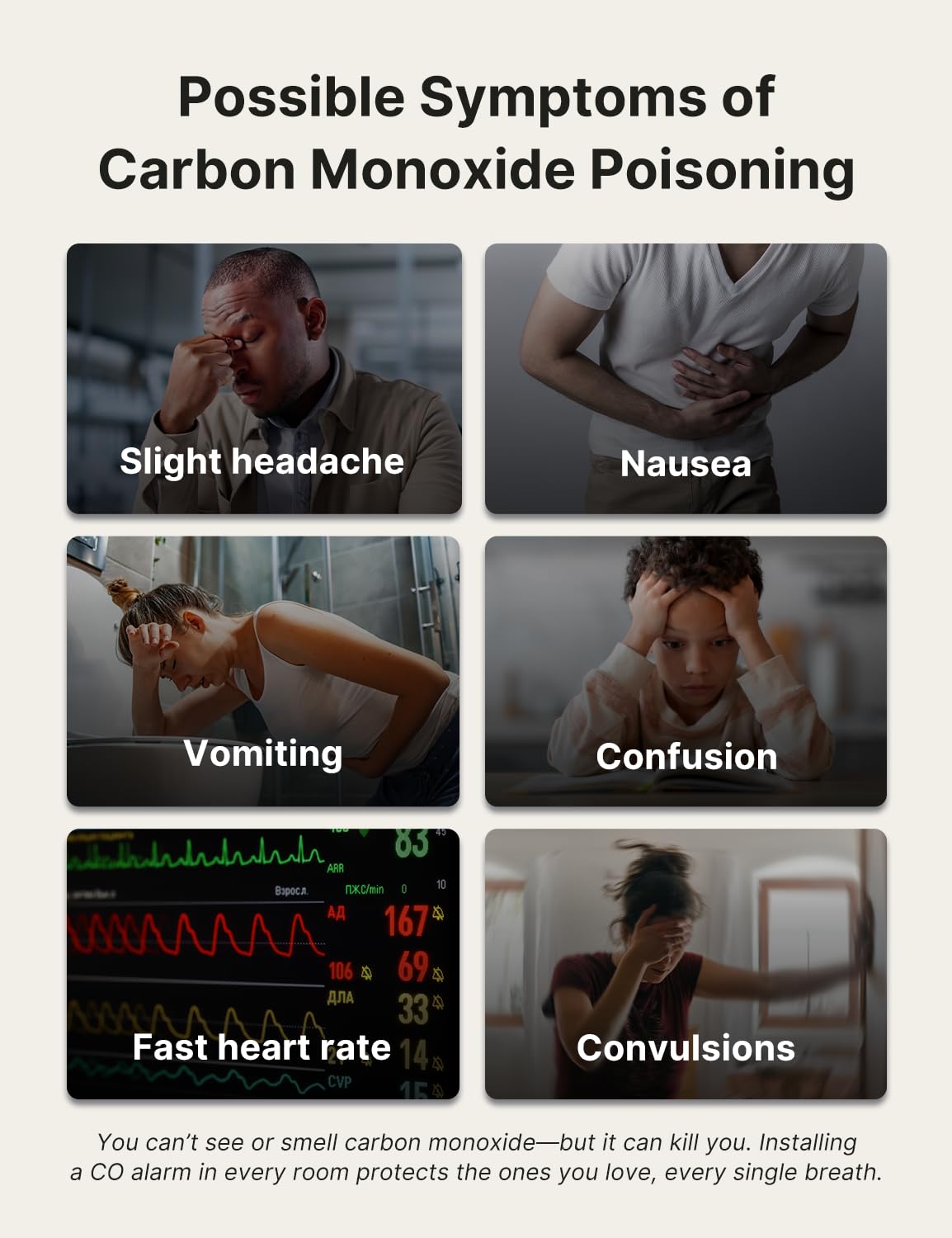 X-Sense Carbon Monoxide Detector, Built-in 10-Year Battery Powered, Portable Carbon Monoxide Detector for Home, Model XC0K-SN, 2-Pack