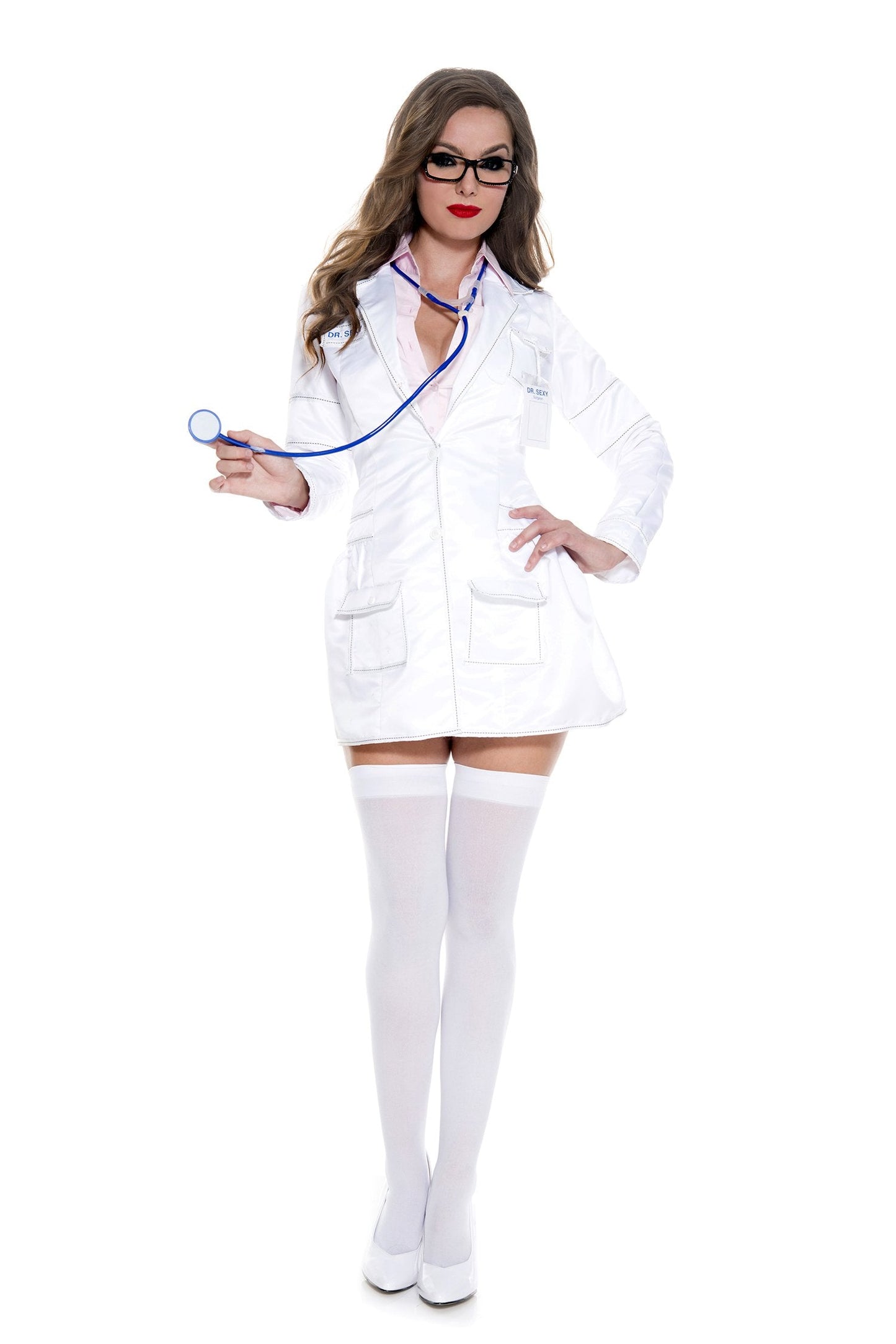 Music Legs womens Sexy Surgeon adult sized costumes, White, X-Small US