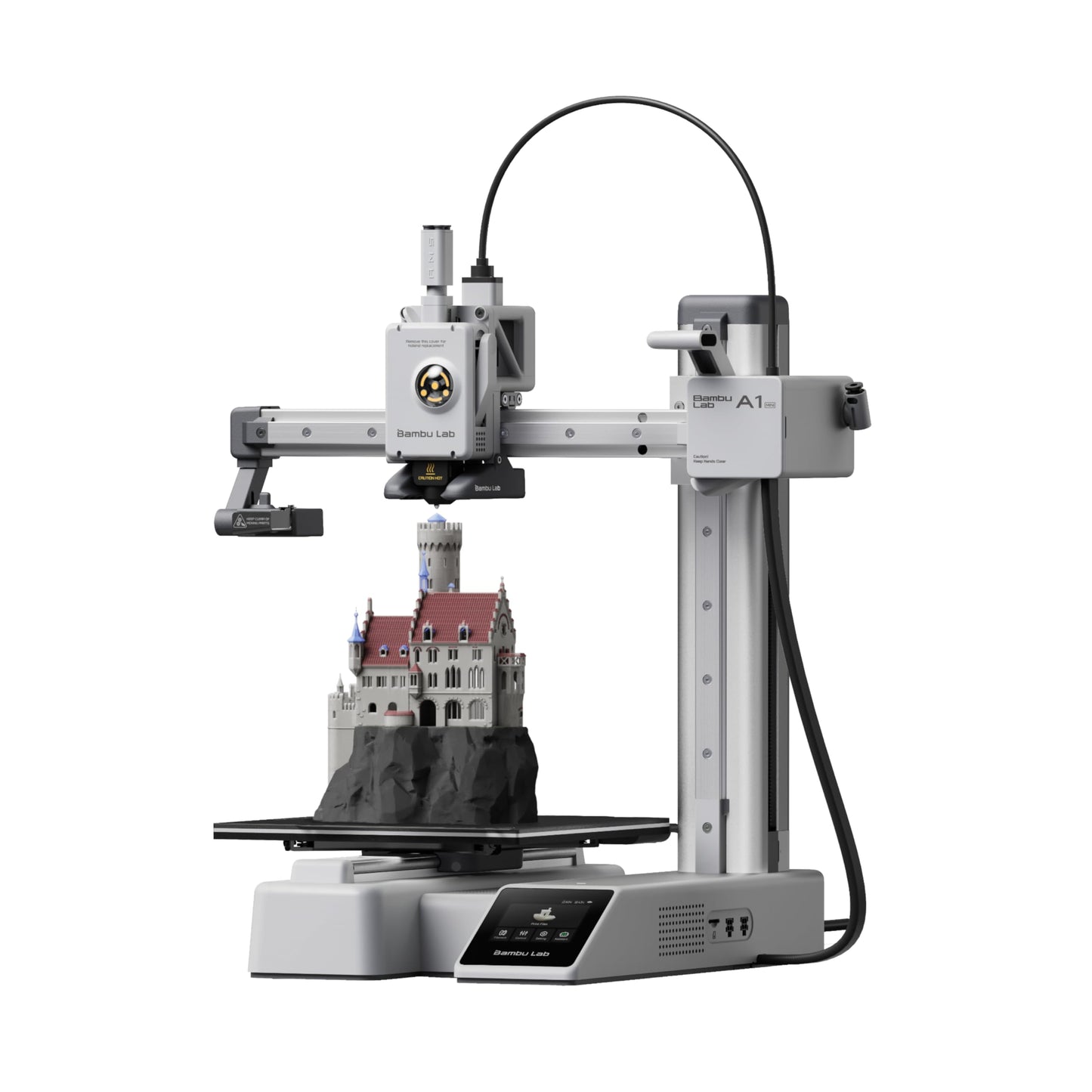 Bambu Lab A1 Mini 3D Printer, Support Multi-Color 3D Printing, Set Up in 20 Mins, High Speed & Precision, Full-Auto Calibration & Active Flow Rate Compensation, ≤48 dB Quiet FDM 3D Printers