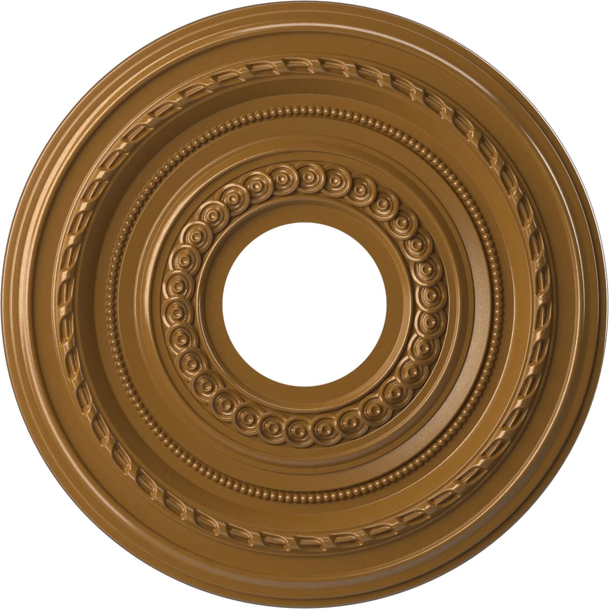 Ekena Millwork Cmp13Codvg Cole Thermoformed Pvc Ceiling Medallion (Fits Canopies Up To 4 1/4), 13Od X 3 1/2Id X 3/4P, Universal