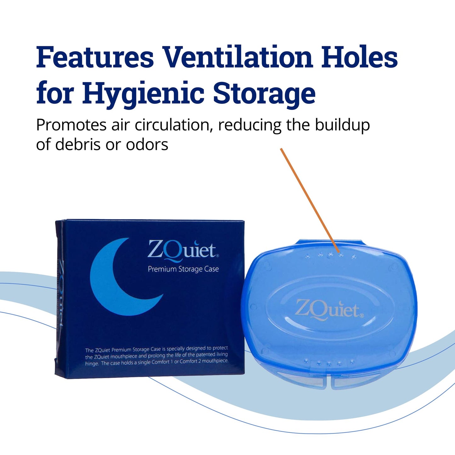 ZQUIET Premium Storage Case for ZQuiet Anti-Snoring Mouthpiece (Device NOT Included) – Durable, Protective, Ventilated, and Convenient for Everyday Storage and Travel