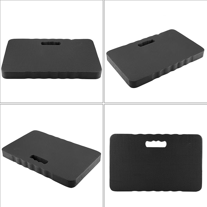 equlup Extra Thick Kneeling Pad, Soft Foam Knee Cushioning Large Foam Kneeler Mat for Knee, 17.7 x 11 x 1.5 in Gardening Auto Repair Knee Cushioning, Black