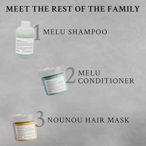 Davines MELU Anti-Breakage Cleansing Shampoo & Conditioner For Long or Damaged Hair, Strengthens, Moisturizes, 8.45 & 8.8 fl. oz.