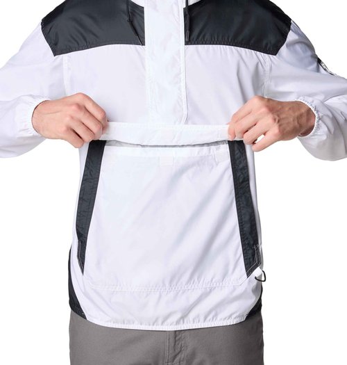 Columbia Men's Challenger II Windbreaker, White/Black, X-Small