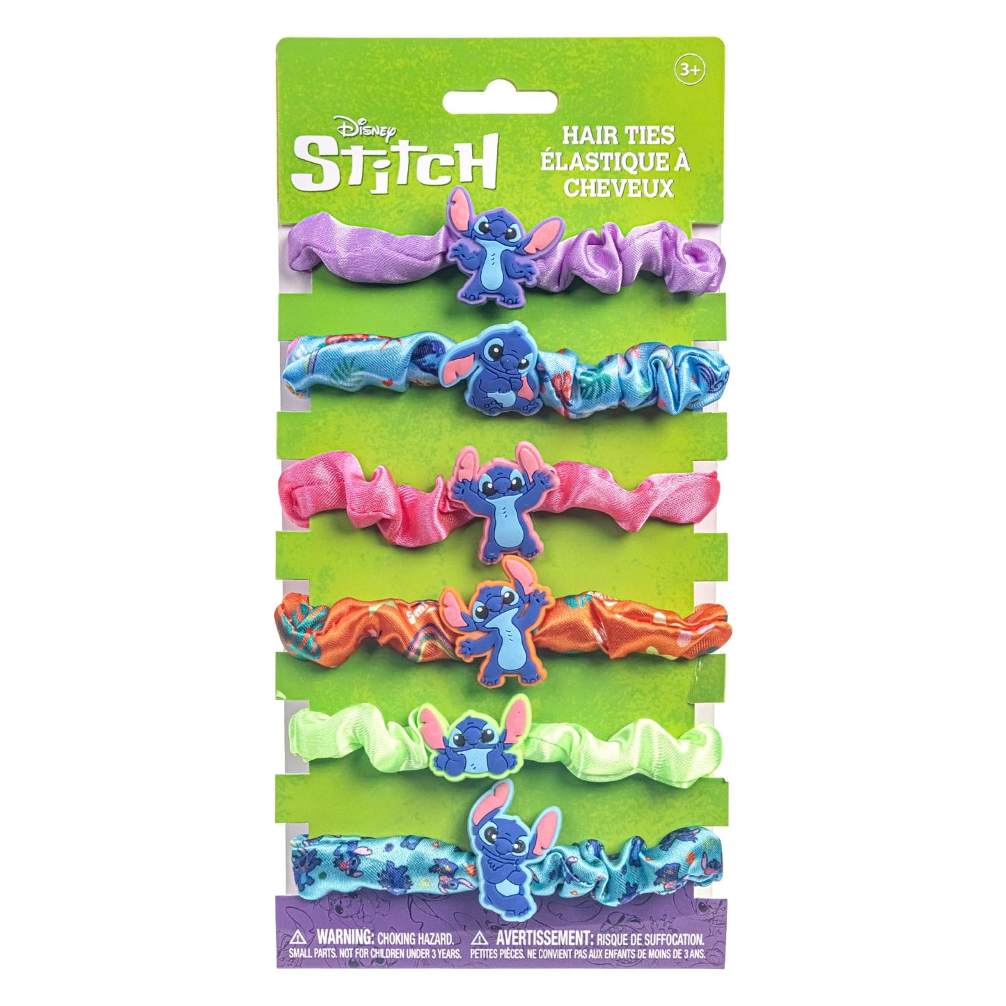 Stitch 6 Piece Hair Scrunchie Set, Hair Accessories for Girls, School Rewards Party Favors, Stocking Stuffer, Birthday Gift, Spa