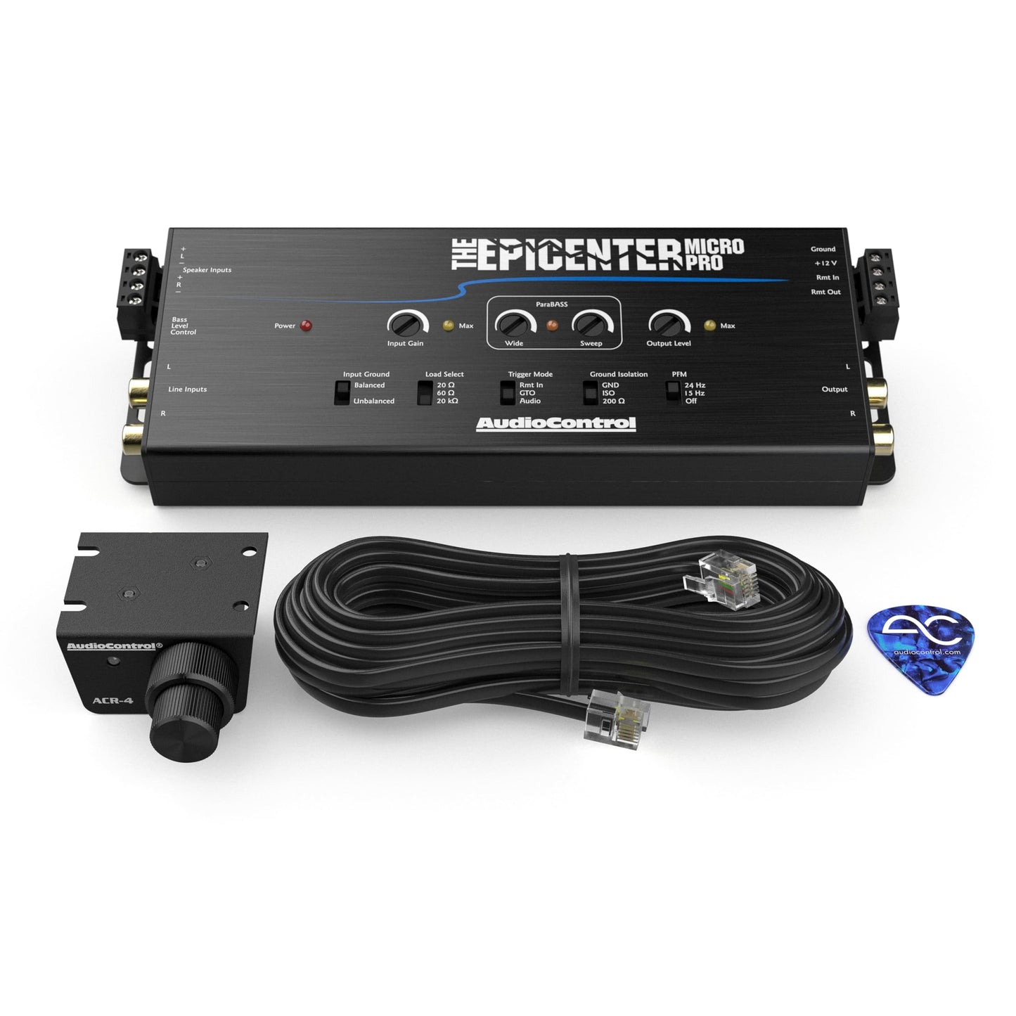 Audiocontrol The Epicenter Micro Pro Digital Bass Restoration Processor & Line Output Converter, Car Audio Bass Booster Maximize