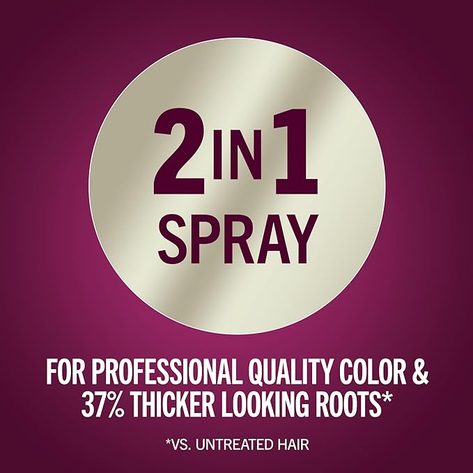 Schwarzkopf Keratin Root Temporary Hair Color Spray, Dark Brown, Instant Gray Coverage, Thicker, Fuller-Looking Roots, Easy-to-Use, No Ammonia, Low Mess Application, Scalp Friendly