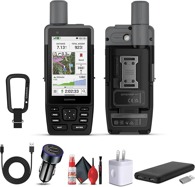 Garmin GPSMAP H1 Premium GPS Handheld Navigator for Hiking, Rugged Design with Color Touchscreen and Buttons, Durable IP67...