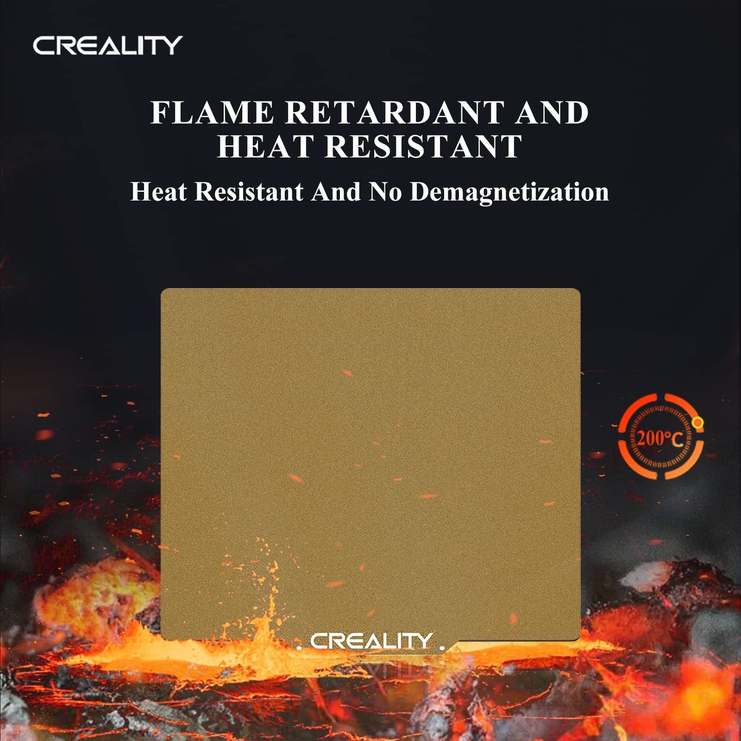 Creality Official PEI Plate with Adhesive for Creality Ender 3/Ender 3 Pro/Ender 3 V2/Ender 3 S1/Ender 3 S1 pro/Ender 3 neo/Ender 3 v2 neo/Ender 5/Ender 5 Pro and All 265*250*8mm, Size 3D Printer