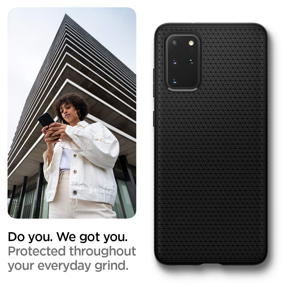 Spigen Liquid Air Designed For Samsung Galaxy S20 Plus Case (2020) - Matte Black