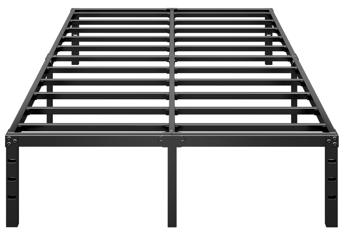 HLIPHA Metal Platform Bed Frame 14 Inch Tall,No Box Spring Needed,Queen Size Bed with Heavy Duty Strong Support Slats,Easy to Assemble,Black