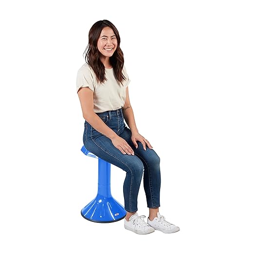 ECR4Kids ACE Active Core Engagement Wobble Stool, 20-Inch Seat Height, Flexible Seating, Blue