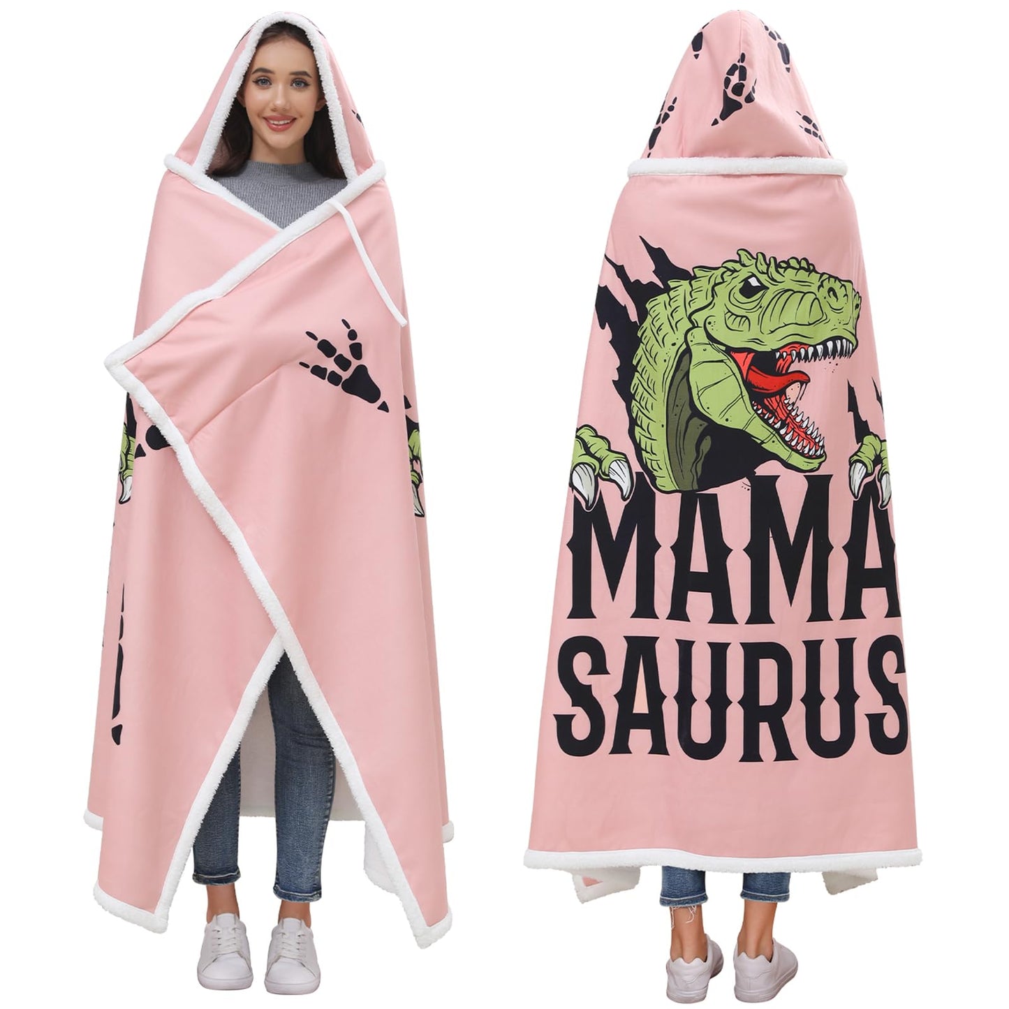REFTTENW Mom Birthday Gifts, Gifts for Mom from Son Daughter, Mama Blanket Hoodie