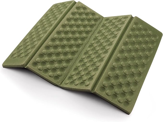 AceCamp 3940 Portable Lightweight Mini Waterproof Folding Mat, Foam Sitting Pad for Outdoor Activities, Foldable Kneeling ...