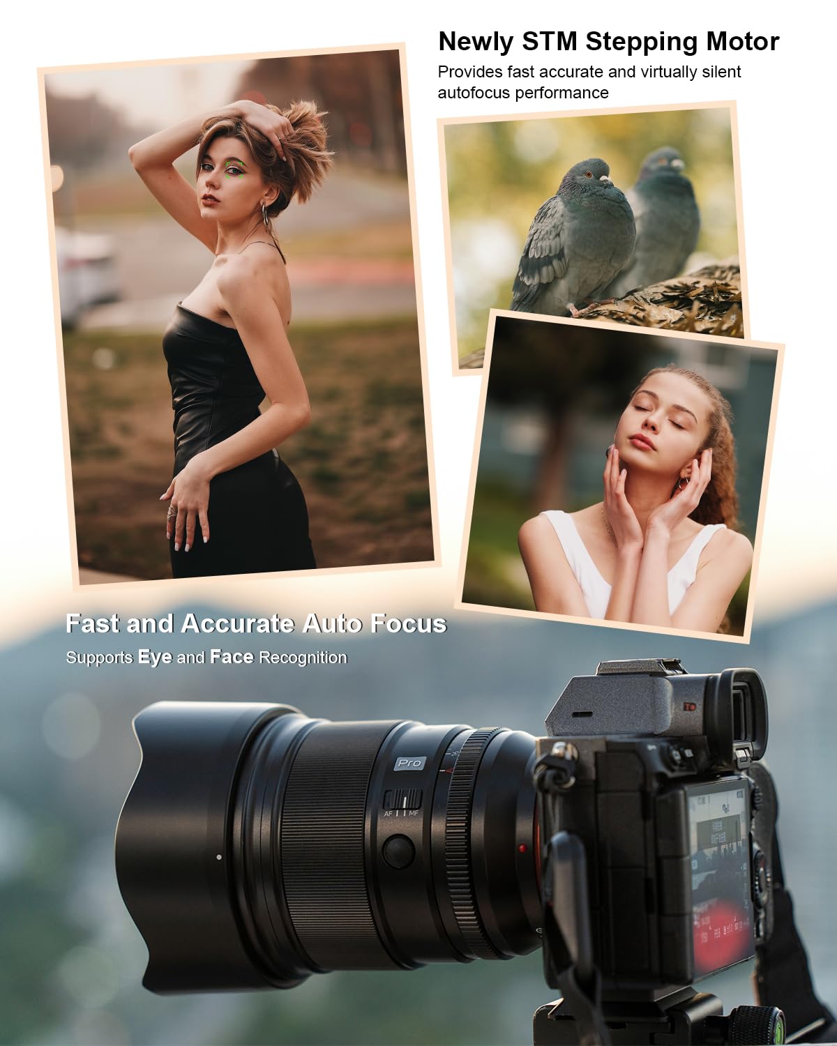 VILTROX 75mm f/1.2 F1.2 EF PRO EF Lens for Sony E-Mount Ultra Wide Angle APS-C Auto Focus Prime Lens Compatible with Sony E-Mount Mirrorless Cameras A7M/R/S Series A7Cc A9 A1 A6x00 Fs5