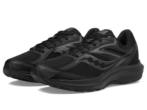 Saucony Men's Cohesion 17, Black/Black/Black, 14