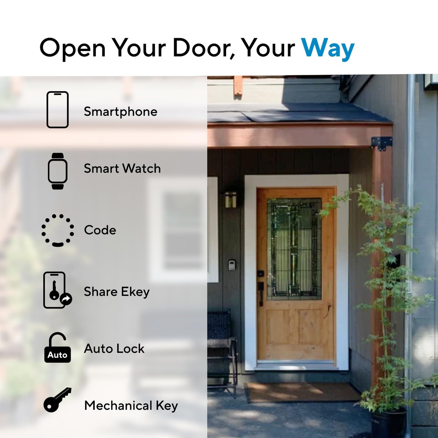 ULTRALOQ Bolt Z-Wave Deadbolt Smart Lock with 800 Series Z-Wave Long Range for App, Code Entry, Auto Lock and Remote Access, Works with Alarm.com, Home Assistant, SmartThings, Hub Required