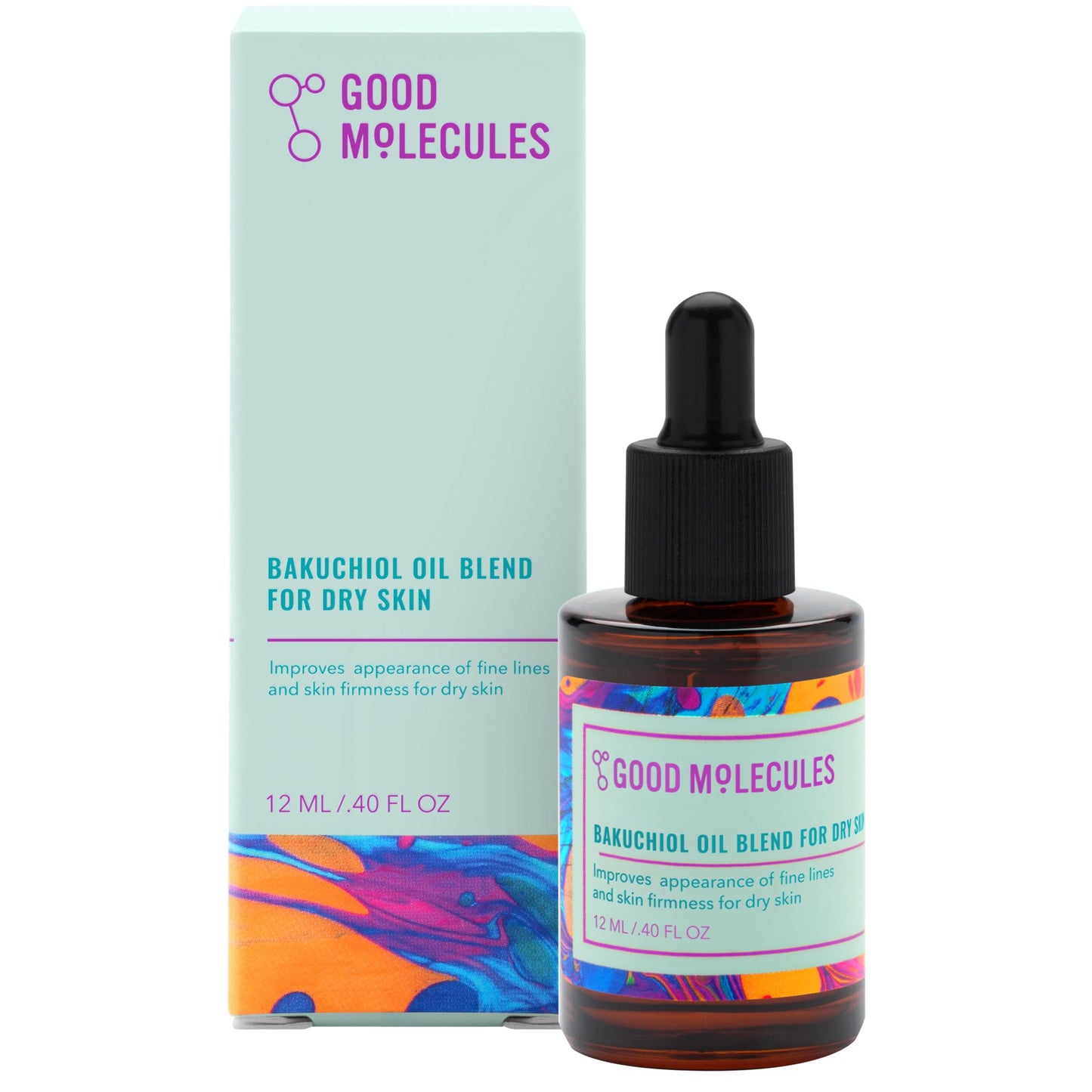 Good Molecules Bakuchiol Oil For Dry Sky - Ultra Hydrating Natural Blend with Bakuchiol and Rosehip Oil, Promotes Collagen Produ