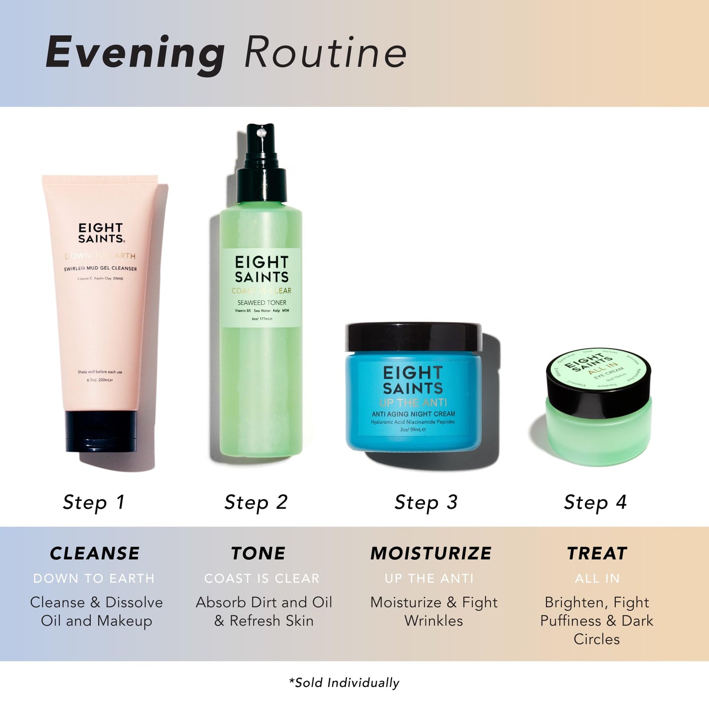 Eight Saints Skin Care Up the Anti Night Cream Face Moisturizer to Reduce Fine Lines and Wrinkles, Natural and Organic Anti Agin