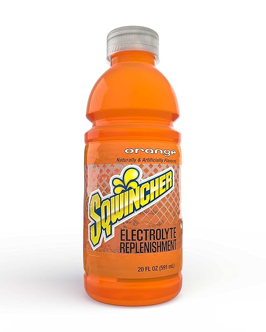 Sqwincher Activity Drink Bottles | Orange Flavored | Low Calorie | Low Sodium | Ready-To-Drink| Electrolyte Replenishment ...