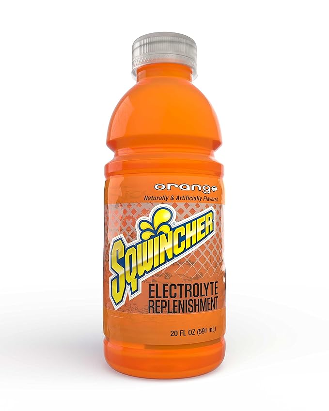 Sqwincher Activity Drink Bottles | Orange Flavored | Low Calorie | Low Sodium | Ready-To-Drink| Electrolyte Replenishment ...