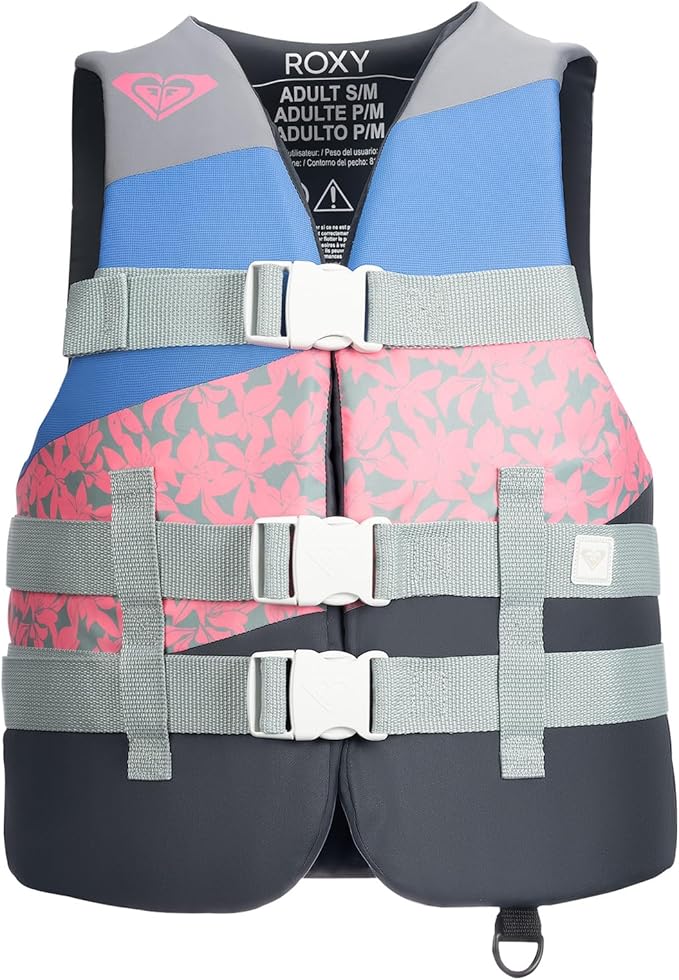 QUIKSILVER Men's Life Vest&Roxy Women's Life Vest, Lightweight EPE Foam Life Jackets with Quick-Release Buckles and Drain ...