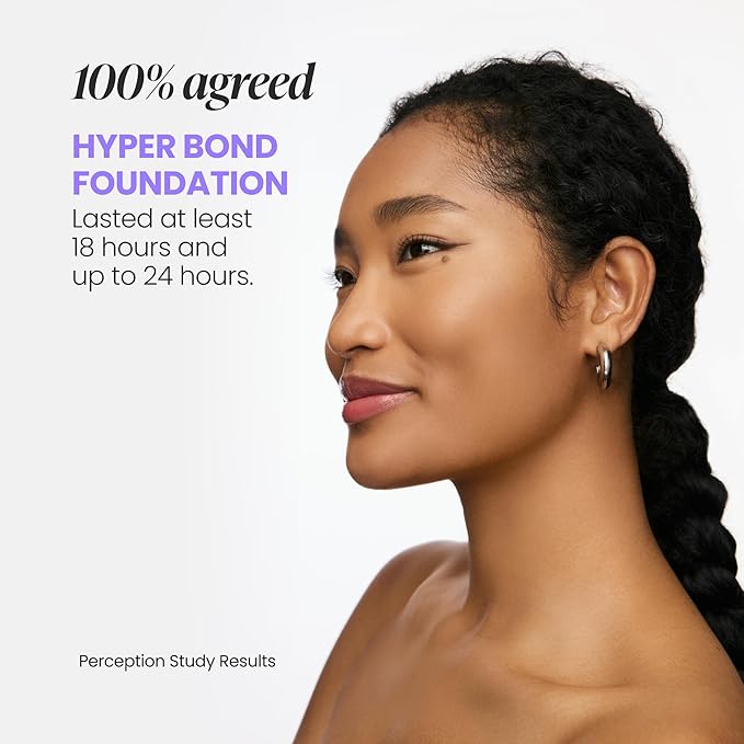 Wonderskin Hyper-Bond Serum Foundation – Waterproof, Transfer-Proof, 24HR Longwear Face Makeup with Niacinamide & Hyaluronic Acid – Lightweight, Natural Finish, Vegan & Cruelty-Free (Bliss)
