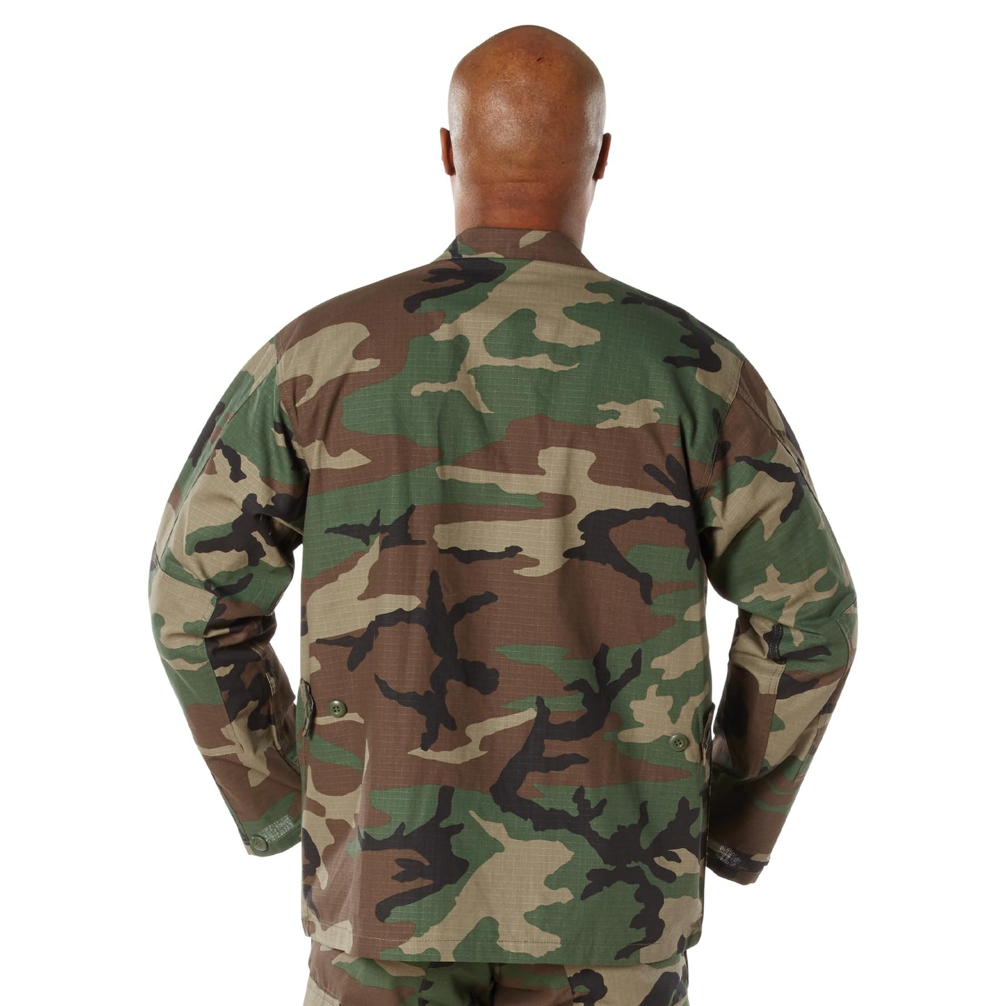 Rothco Rip-Stop BDU Shirt - Durable Uniform Essential in 100% Cotton Rip Stop (US, Alpha, X-Large, Regular, Regular, Woodland Camo)