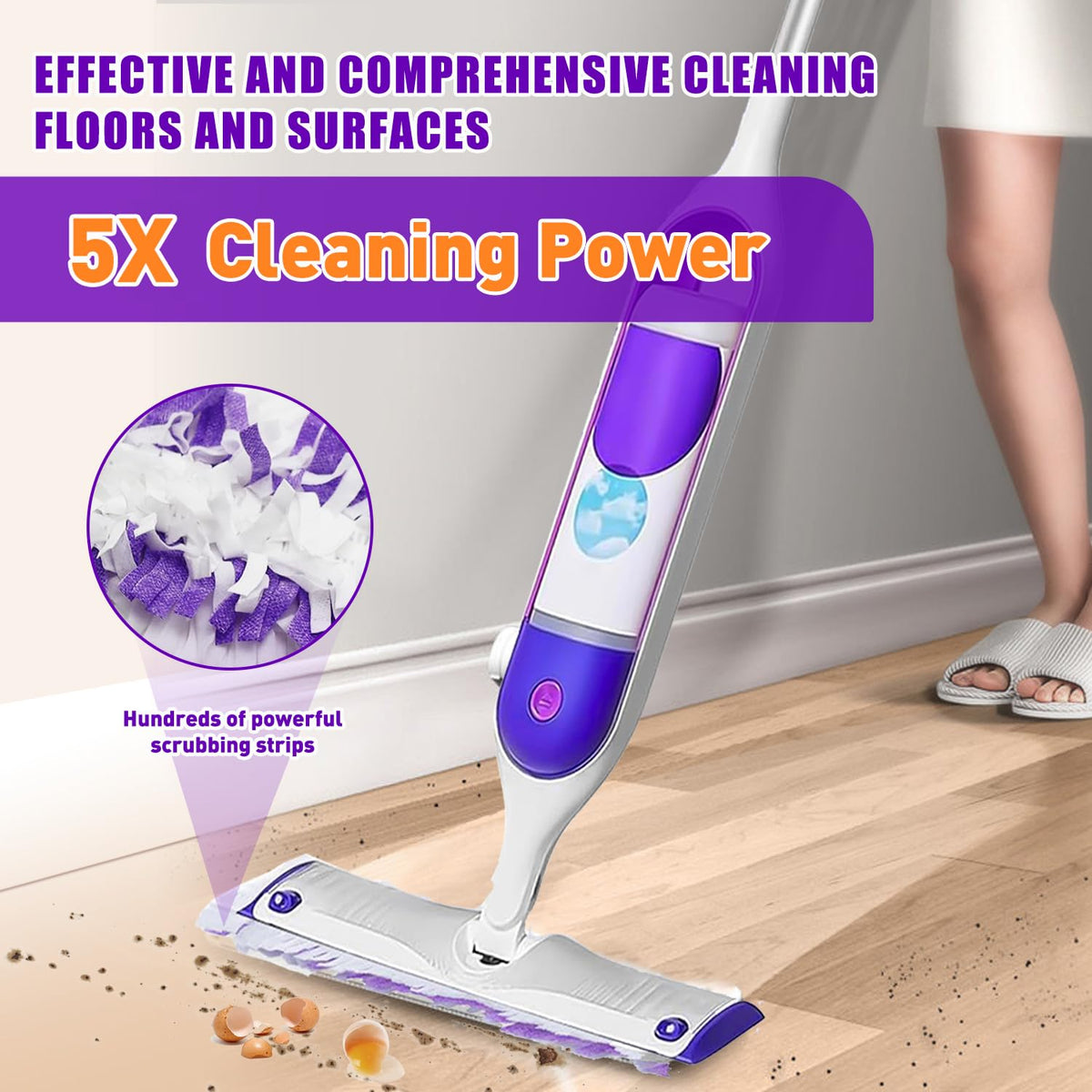Power Mop Pads Refills for Swiffer Power Mop, Multi-Surface Mopping Pads for Swiffer Power Mop Refills, Disposable Mop Refill Pads Compatible with Swiffer Wet Pads Refill, 20 Count