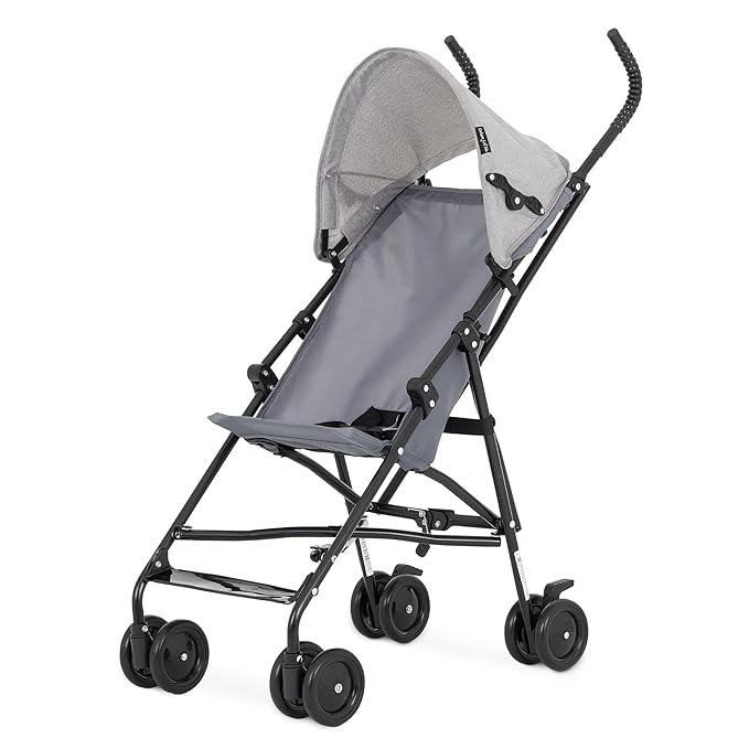 Dream On Me Aero Travel Umbrella Stroller, One-Hand Quick Fold, 3-Point Safety Harness, Dual Brakes, Adjustable Removable ...