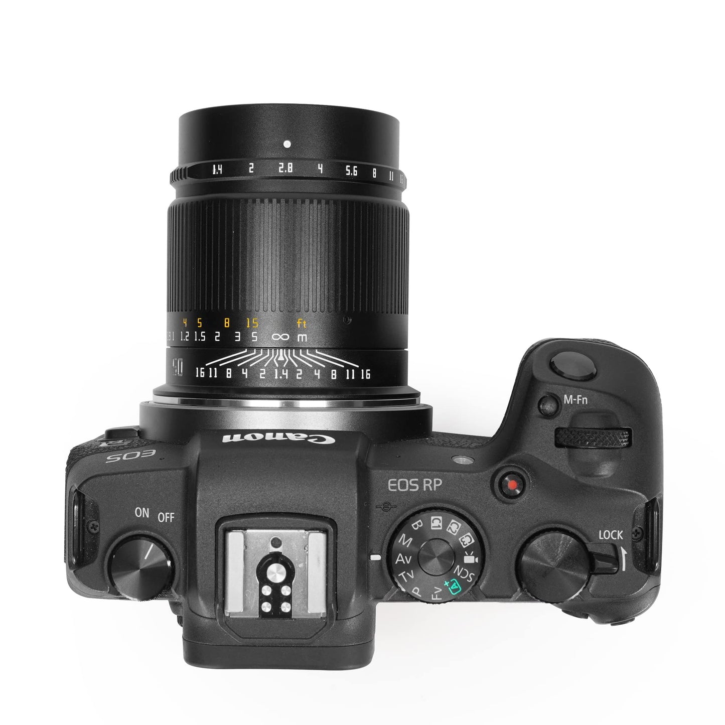 TTArtisan 50mm F1.4 Full Fame Large Aperture Manual Focus Mirrorless Camera Lens Compatible with Canon RF Mount Cameras Like EOS R RP R5 R6