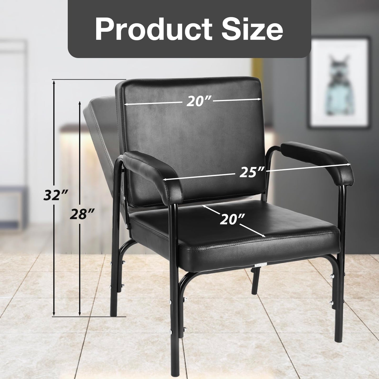 WINEDYOUNG Shampoo Chairs Reclining Shampoo Chairs for Salon Barber Chair Hair Stylist Chair Auto Recline Salon Chair Spa Beauty Equipment for Hair Stylists, Tattoo Artists, Cosmetologists