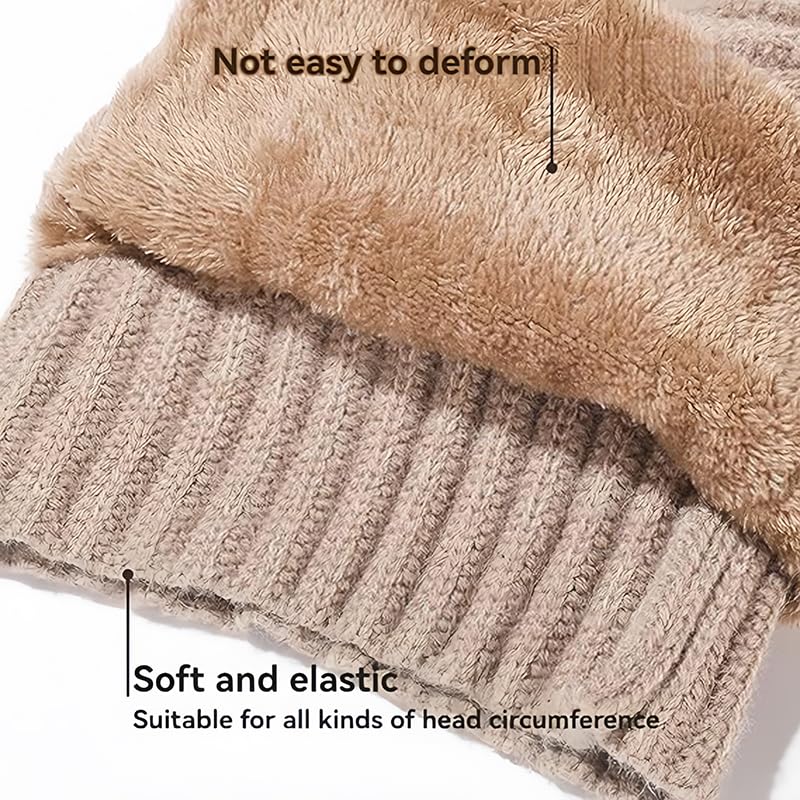 Womens Winter Hat and Face Mask Set with One-Piece Design, Cold Weather Gear for Commuting, Winter Walks and Snow Activiti...