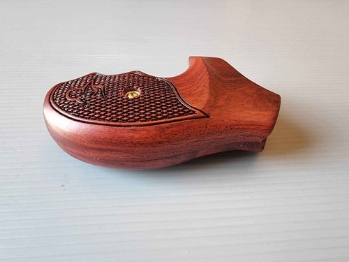 BMPL Deluxe Hardwood New Taurus Model 85 856 M M85 M856 .38 Special 2'' 2 inch Grips Hard Wood Laser Checkered Finger Groove Handmade Handcraft