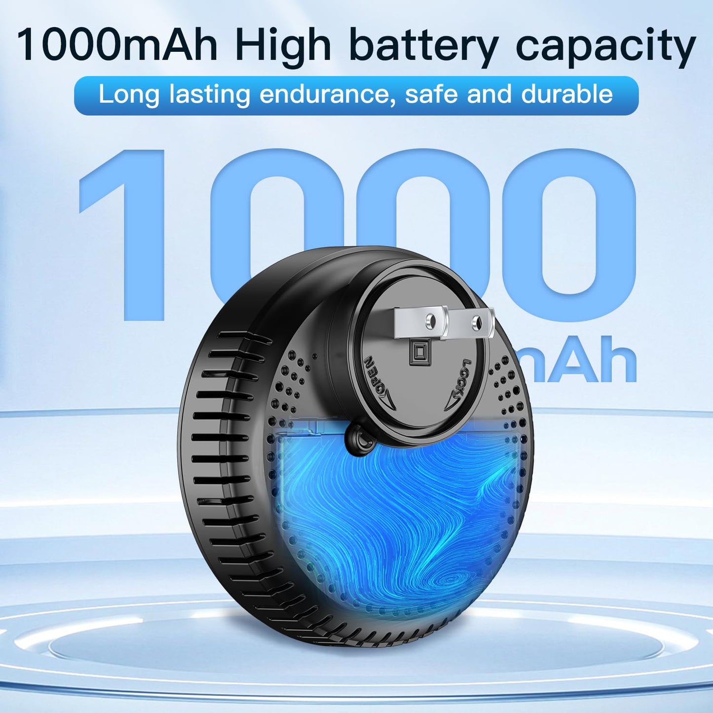 HAKINAKU 5-in-1 Ring Plug in Natural Gas & Smoke & Carbon Monoxide Detectors Combination Built-in 1000mAh Backup Battery 85dB Smoke CO Temp Humidity Senor for Home Hotel Travel (White, 2 Pack)