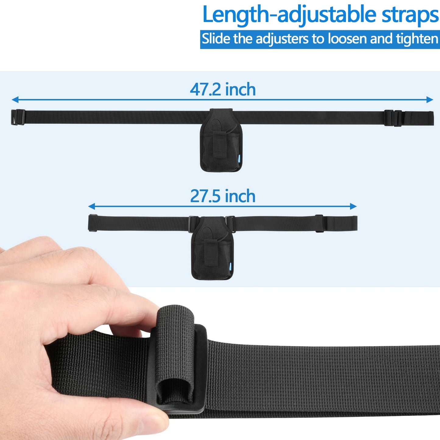 Xxerciz Mic Belt Microphone Belt With Adjustable Nylon Strap Microphone Transmitter Carrier Pouch Great For Fitness Instructors