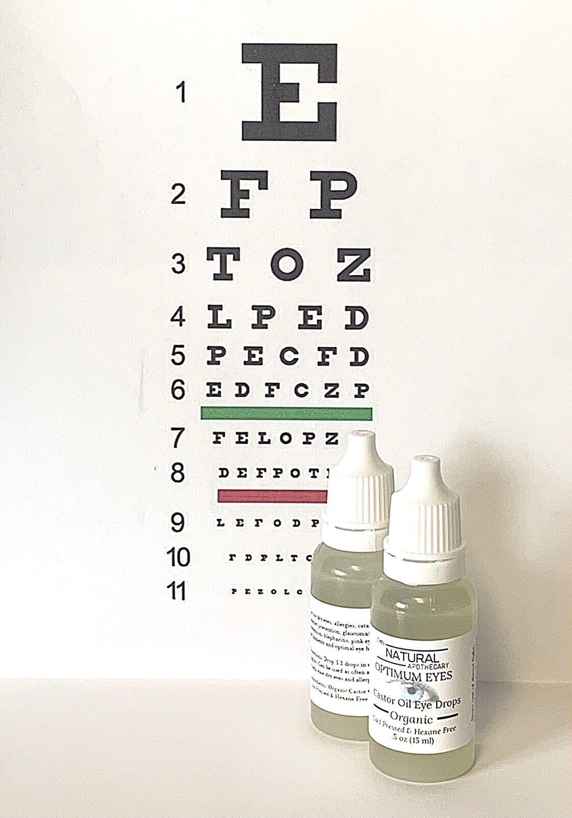Organic Castor Oil Eye Drops FMN Natural Apothecary 100% Pure Cold Pressed Hexane Free Soothes Dry Irritated Eyes Provides Deep Hydration and Moisture Gentle and Safe for Daily Eye Care