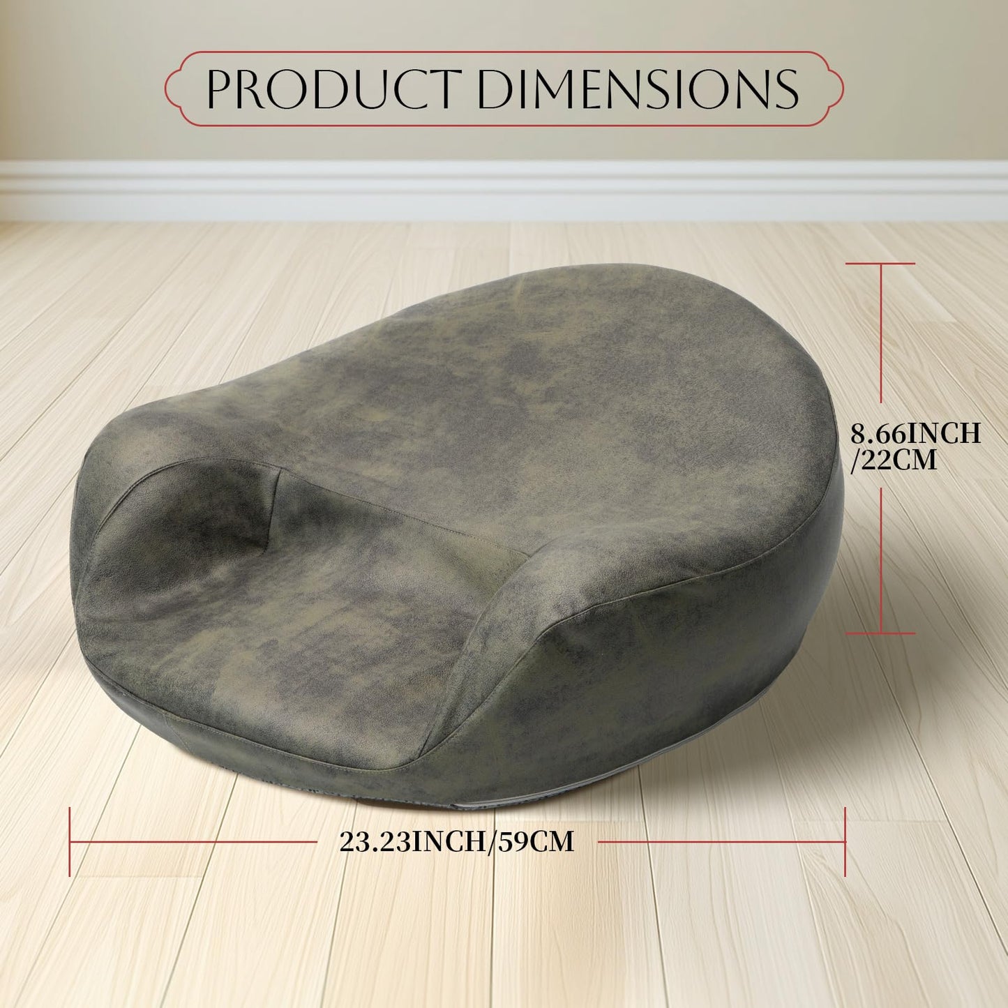SUMIHUM Meditation Cushion, Comfortable Floor Pillow for Adults Sitting, Reading, Yoga, Large Floor Cushion Seating for Living Room Tatami Home Decor