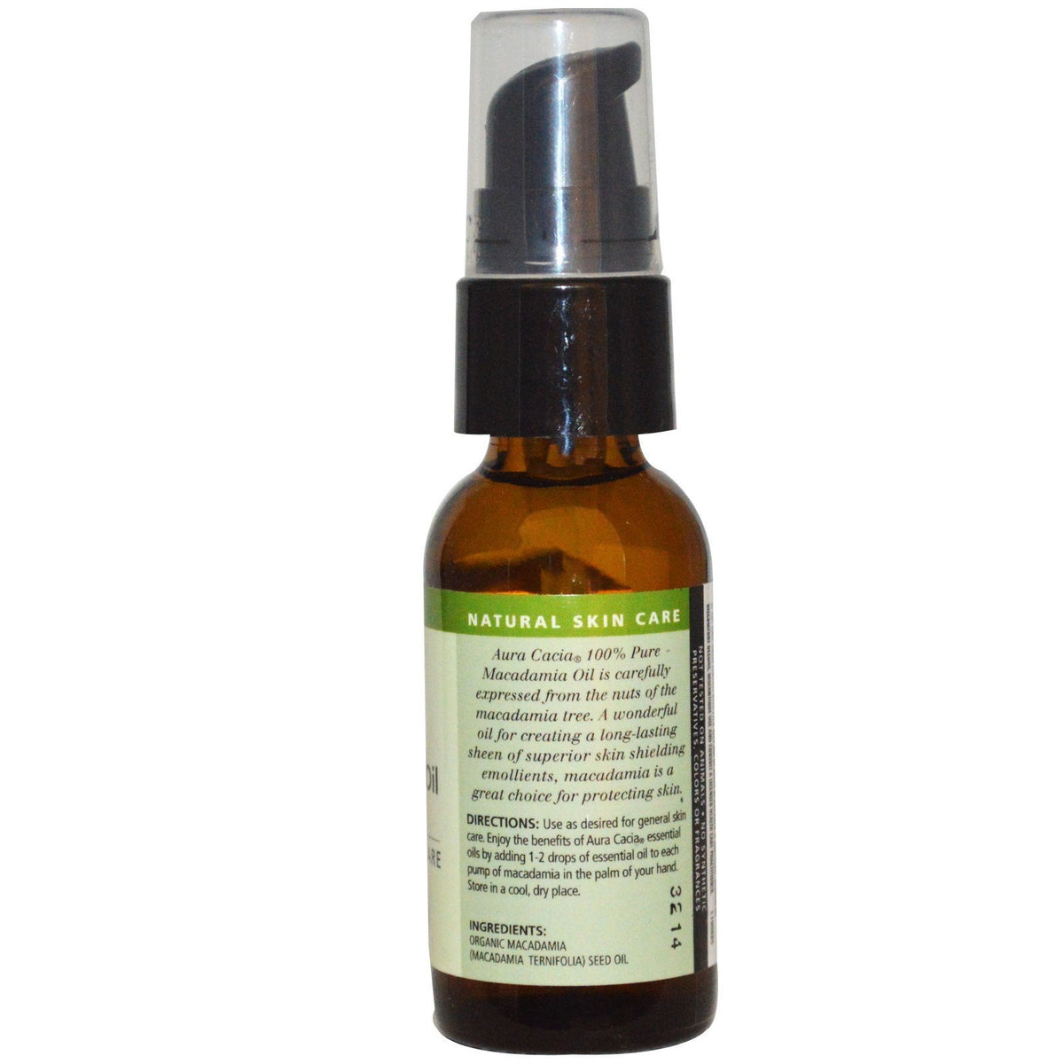 AURA CACIA Organics Skin Care Oil,OG2,MACADM, 1 FZ
