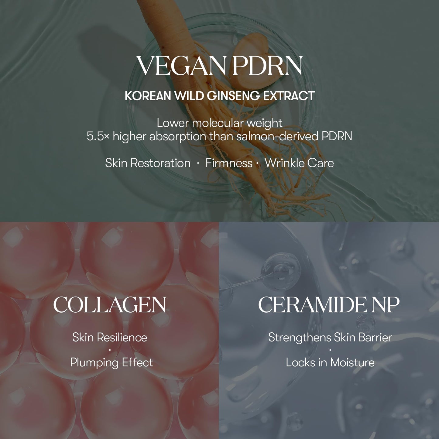 VT COSMETICS PDRN Essence Stick Balm, PDRN Collagen Multi Wrinkle Stick, All-in-One Eye & Neck Treatment, Glow Makeup Base & Fac